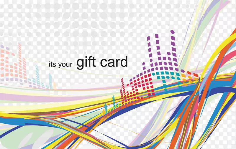 礼品卡信用卡钱-五颜六色的背景