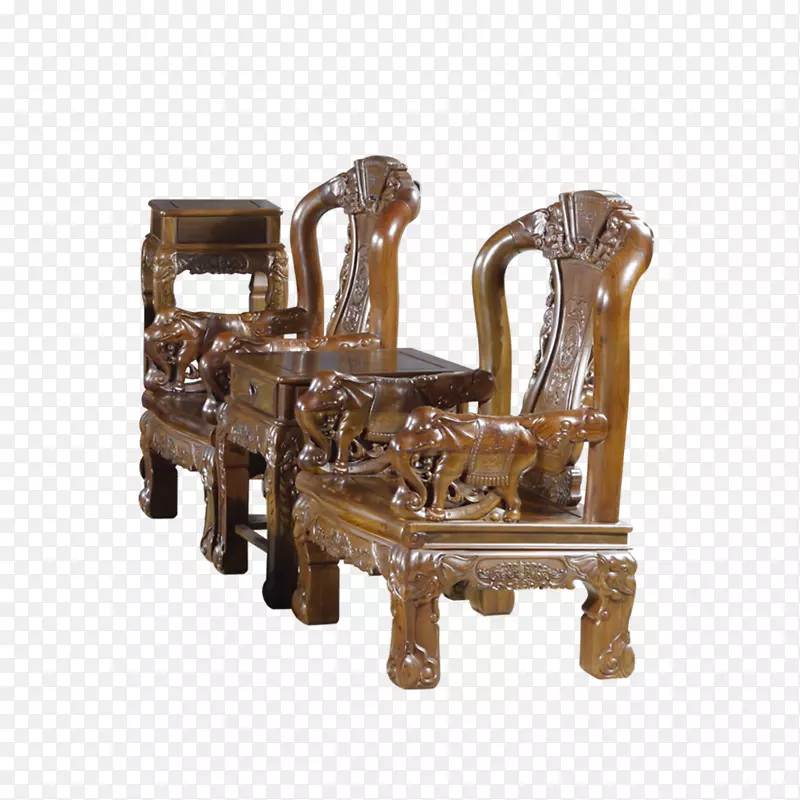 台式家具，椅子，木-带元素的木料