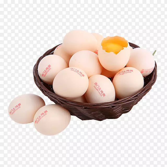 鸡蛋早餐蛋黄-土蛋图片