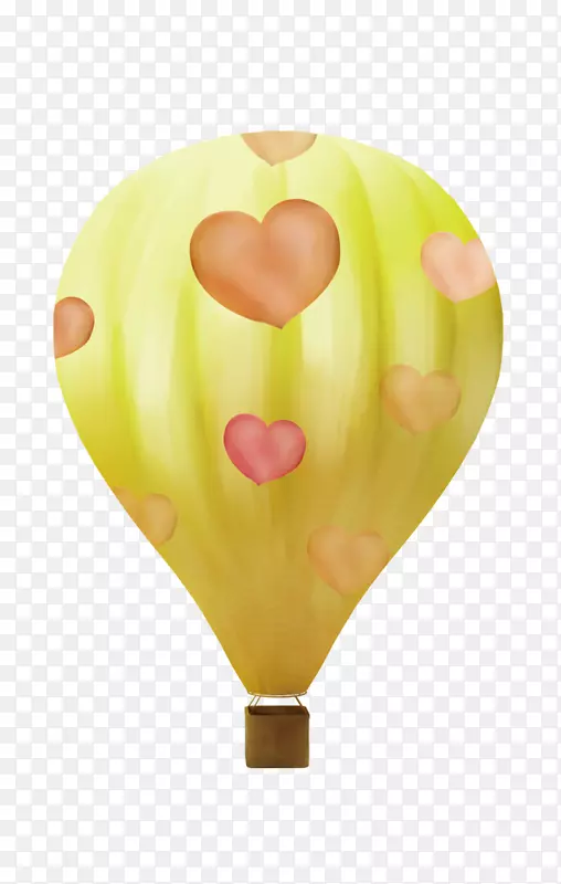 飞行热气球图.手绘气球