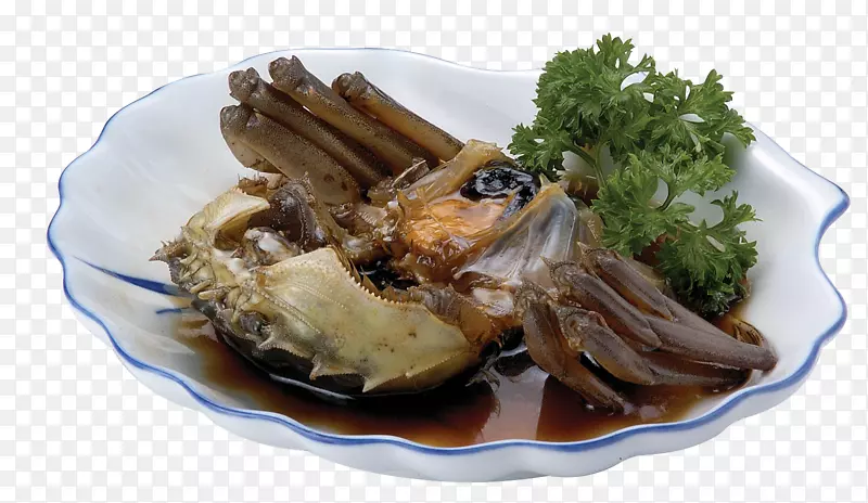马毛蟹海鲜素食美食-鲜活蟹