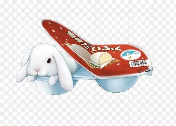 冰淇淋圣代兔子书兔子食物-可爱的果冻兔
