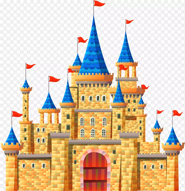 城堡剪贴画-卡通城堡