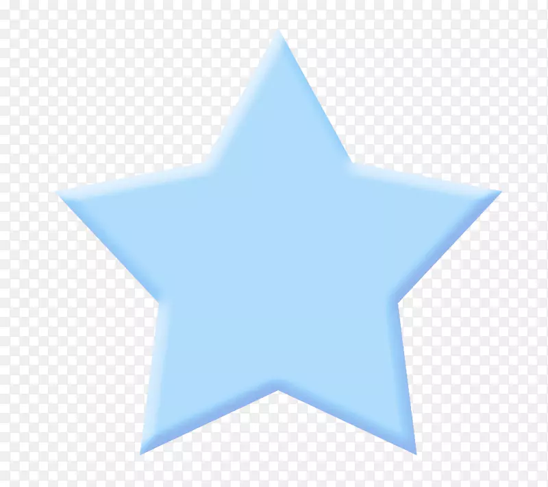 三角形星型-蓝色五角星