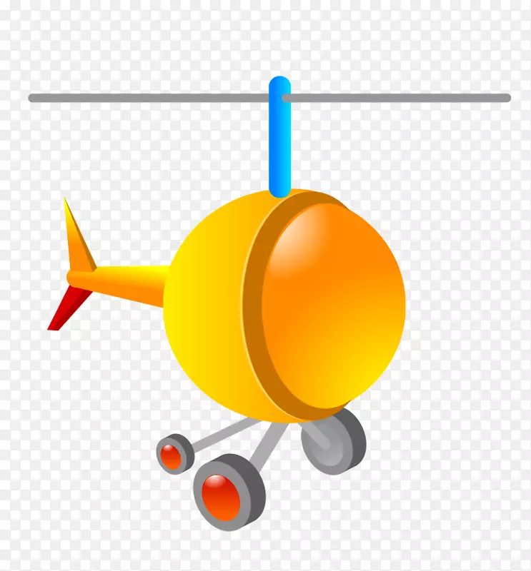 飞机-橙色儿童玩具飞机