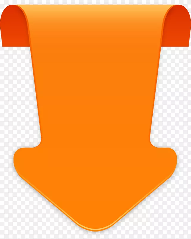 角字体-橙色箭头