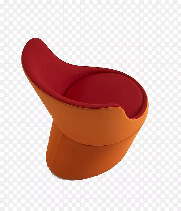 椅子-简单橙色椅子