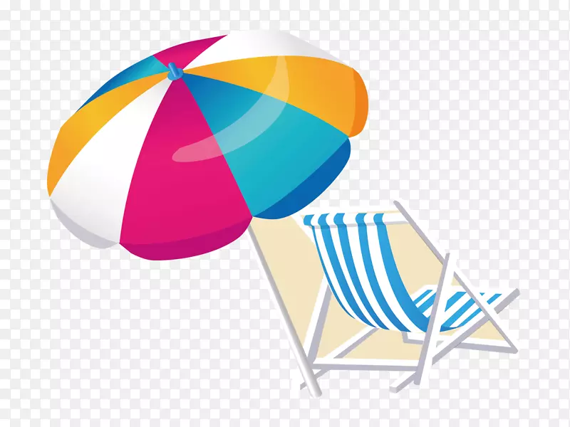 沙滩伞图-沙滩椅