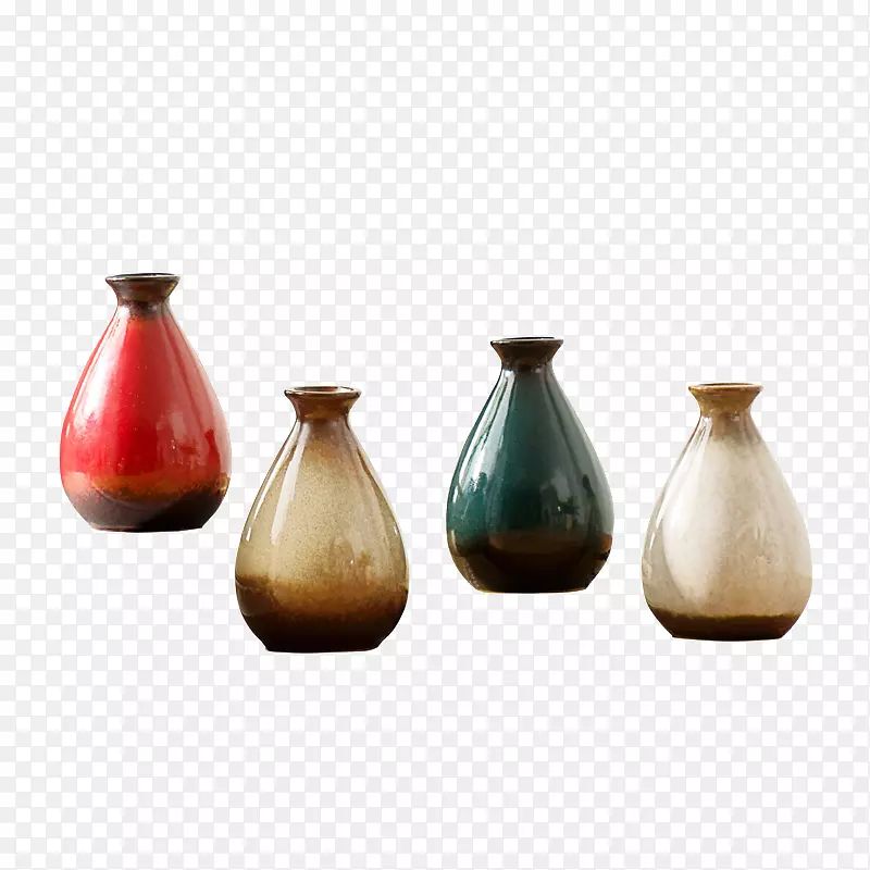 花瓶下载-一套四小花瓶材料