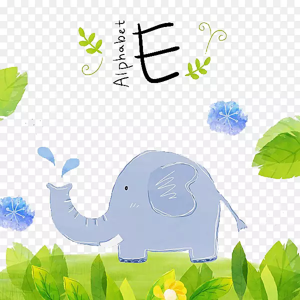 插图-草地上的大象