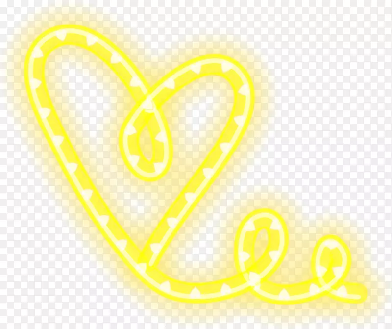 浅黄色光晕-手漆成黄色的爱情光环
