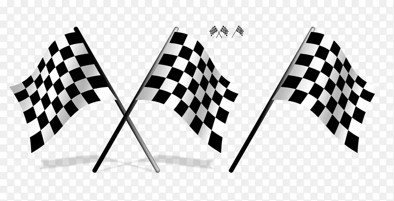 牵引车检查drapeau xc3xa0更漂亮的赛车旗剪贴画-黑白格旗psd材料