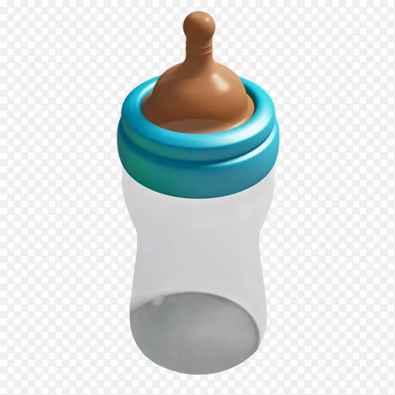婴儿奶瓶婴儿-蓝色婴儿奶瓶