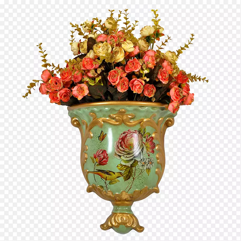花卉设计花瓶装饰艺术墙壁装饰花瓶