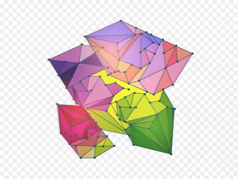 三角形几何形状彩色三角形图案背景