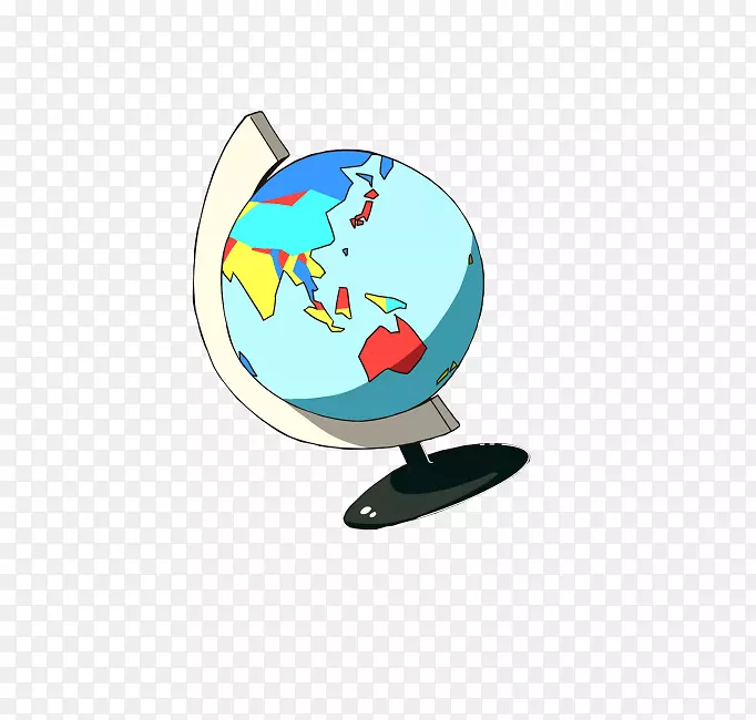 全球卡通画-卡通地球仪