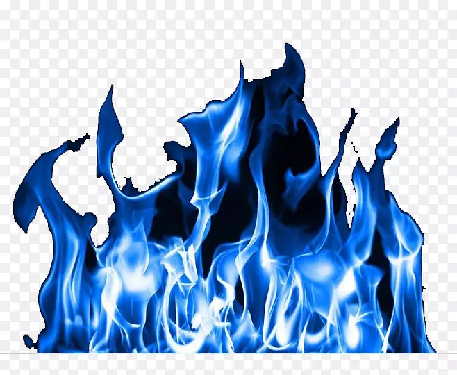 冷火焰壁纸-蓝色，火