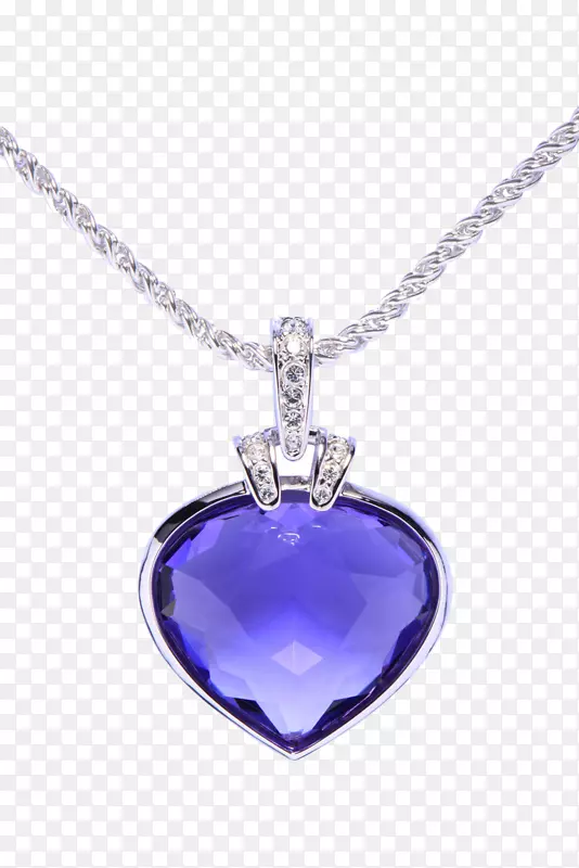施华洛夫斯基g型奢侈品紫晶项链珠宝-创意项链