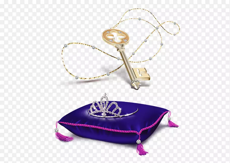 皇冠枕夹艺术-金钥匙