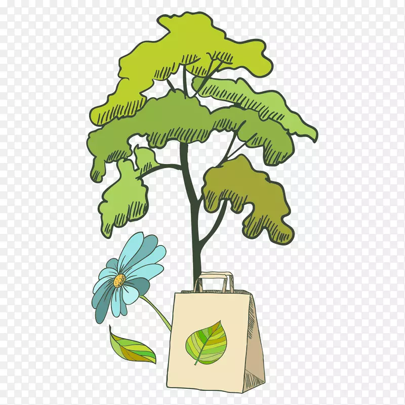 生态无版税插图-树
