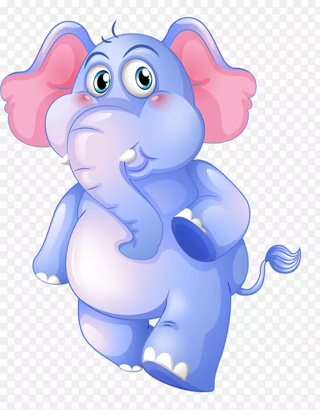 免版税绘画插图-可爱的小象