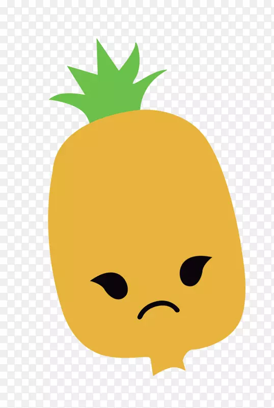 菠萝汁水果奥格里斯卡通愤怒菠萝