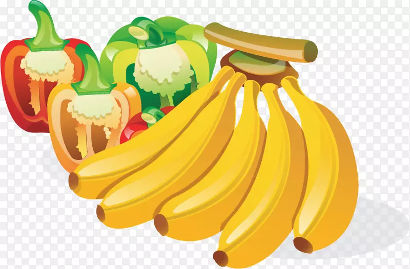 香蕉动画-PNG香蕉胡椒载体材料