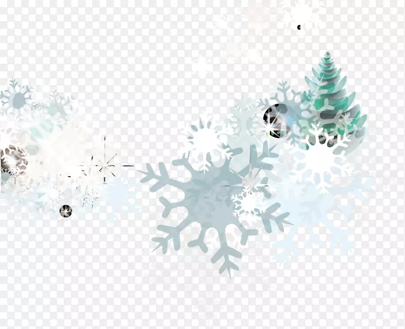 雪地壁纸-创意雪花背景雪挂夹