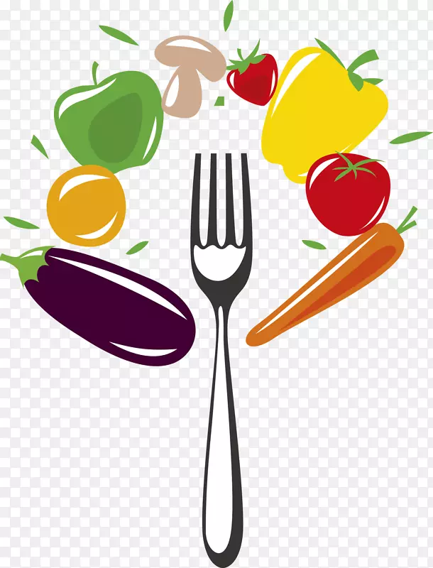 健康饮食标志食品食用载体蔬菜