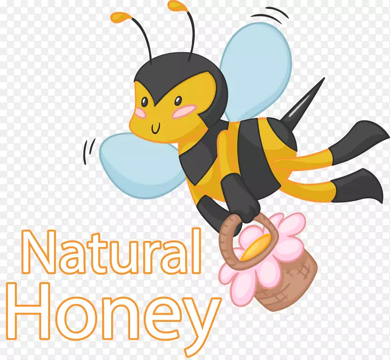 蜜蜂-手绘蜜蜂