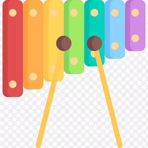 木琴乐器儿童图标-玩具