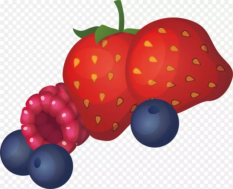 Aedmaasikas rgb彩色模型卡通-卡通草莓材料