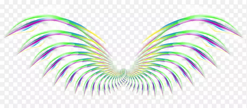 机翼彩色计算机文件-彩色图案翅膀