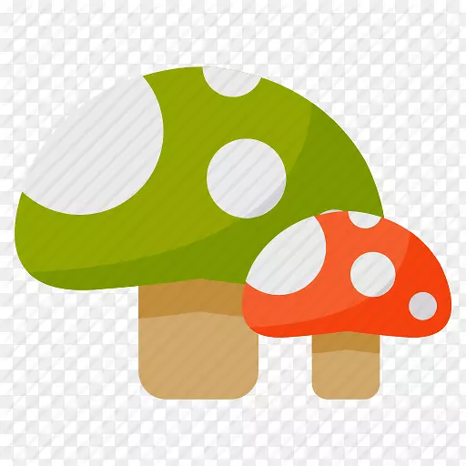 平面设计卡通插图-卡通蘑菇
