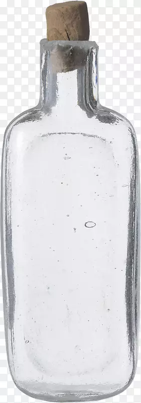 玻璃瓶透明半透明白色透明玻璃瓶软木