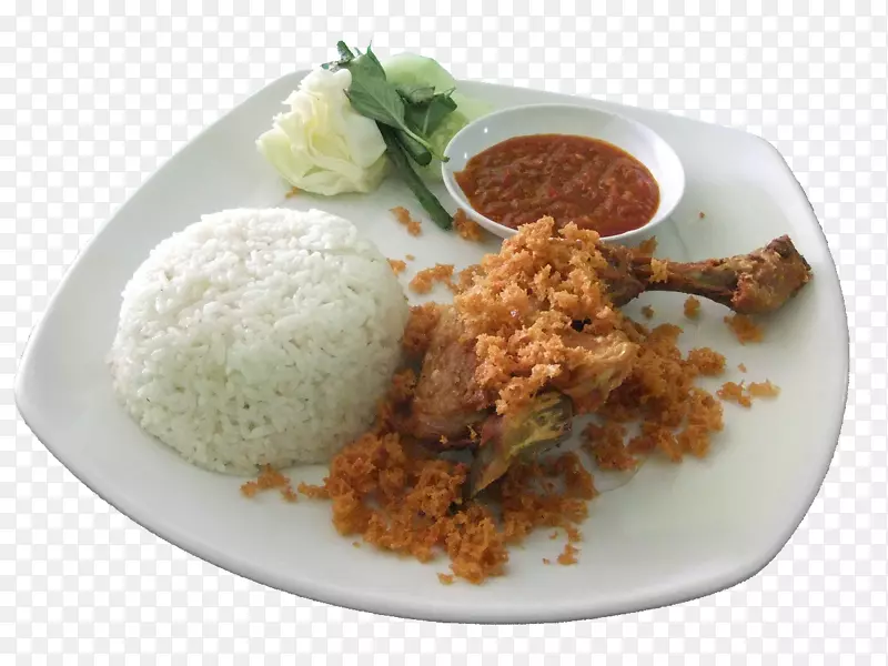 阿亚姆戈伦阿斯利普兰巴南印尼料理炸鸡