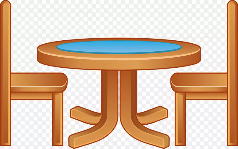 桌椅家具卡通.木制桌椅