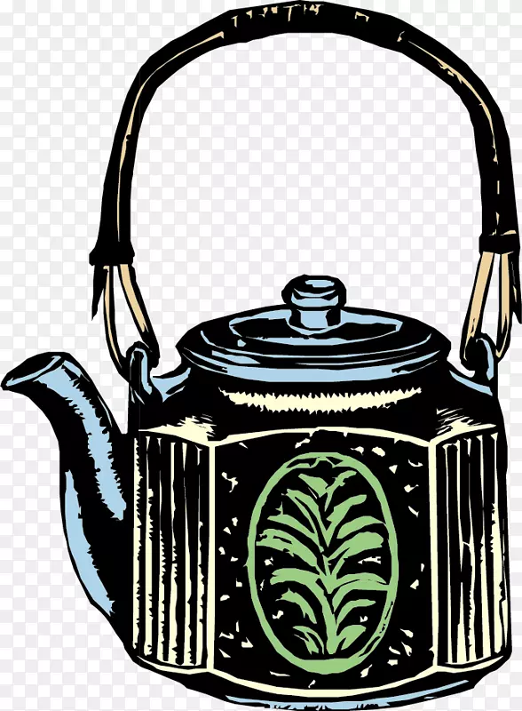 水壶茶壶剪贴画复古壶