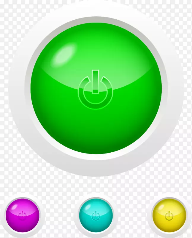 按钮下载图标-绿色按钮