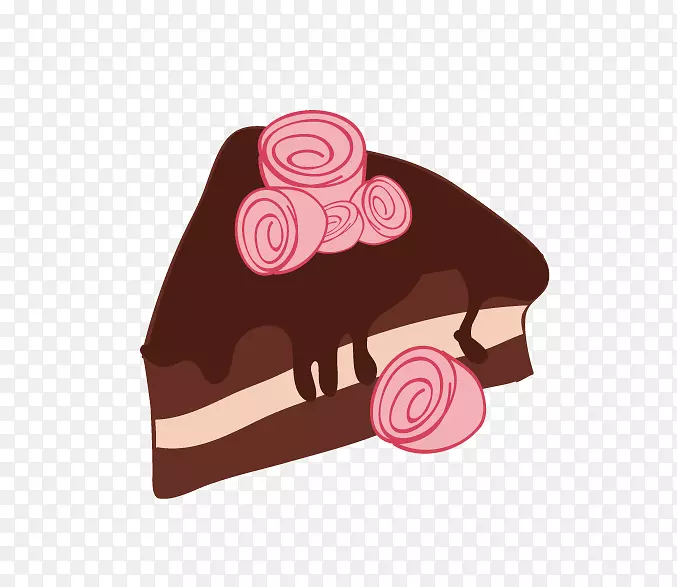 冰淇淋蛋糕巧克力蛋糕蛋挞巧克力冰淇淋卡通巧克力蛋糕
