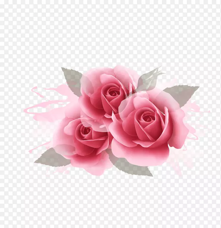 玫瑰网旗粉红色玫瑰花
