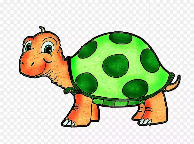 绿海龟剪贴画-小绿海龟