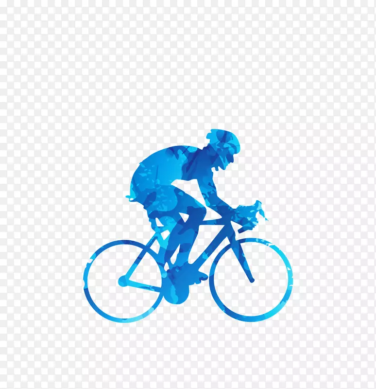 赛车自行车赛车绘制的自行车剪影