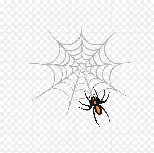 蜘蛛网设计剪贴画蜘蛛