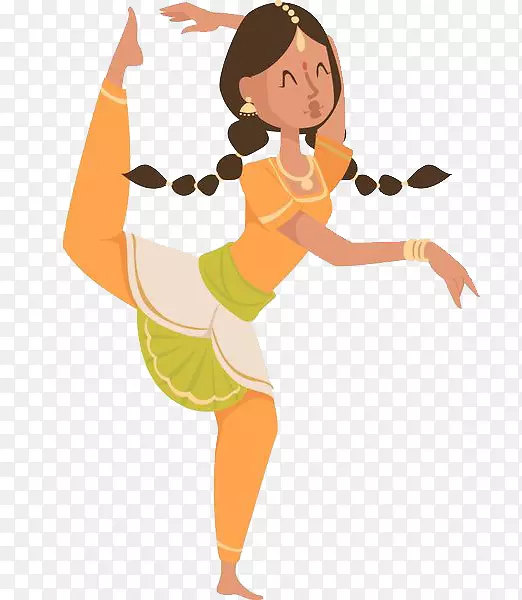 宝莱坞舞-免费剪贴画-练习瑜伽的女人