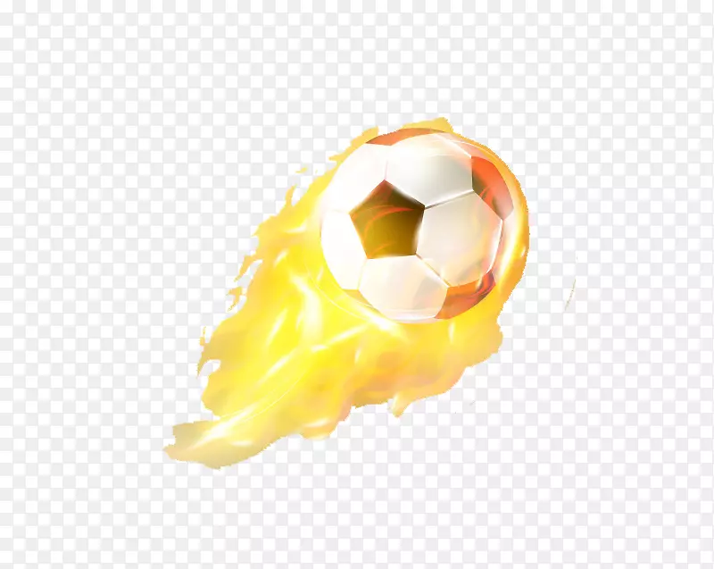 轻火焰燃烧足球.带火焰的足球