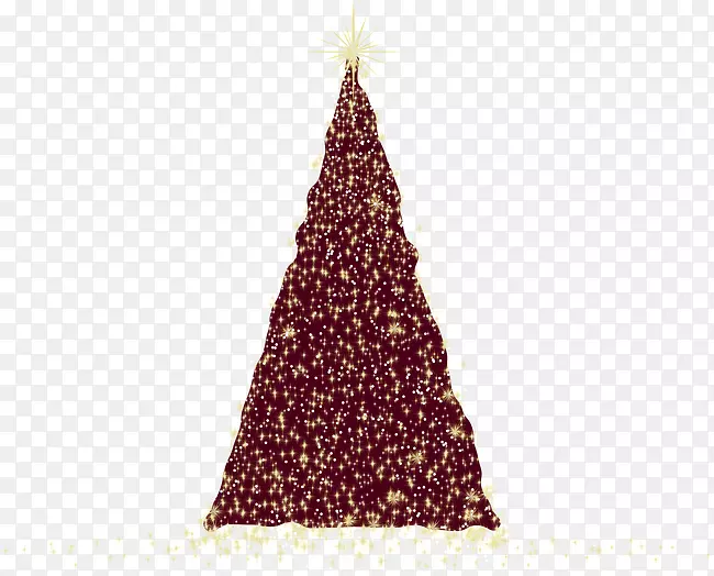圣诞树装饰，栗色三角形图案.三角形