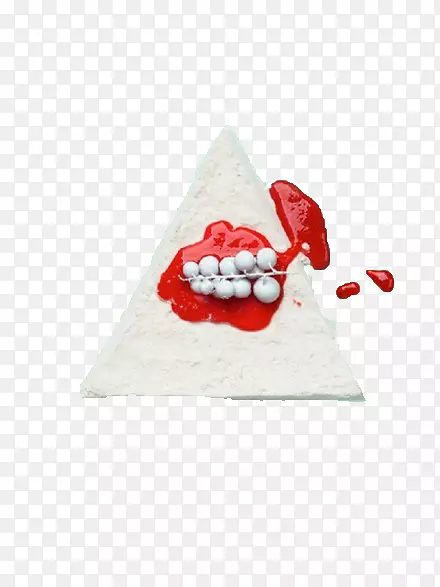 平面设计食品字体蛋糕装饰三角形