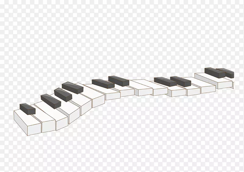 钢琴音乐键盘卡通钢琴键