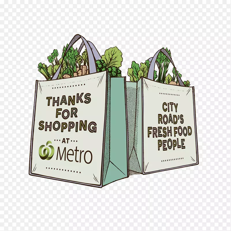 蔬菜毛绒超市食品插图.彩色蔬菜购物袋